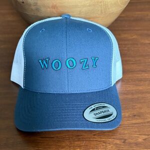 WOOZY Blue & White Mesh Snapback Hat